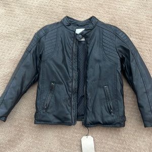 Zara black leather jacket